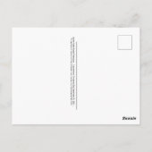 James Webb Space Telescope 2021 herdenking Briefkaart (Achterkant)