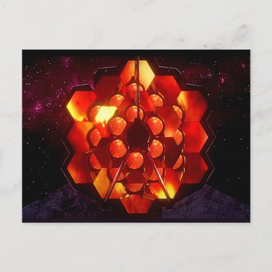 James Webb Space Telescope 2021 herdenking Briefkaart (Voorkant)