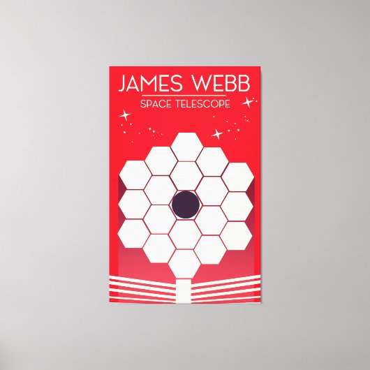james webb space telescope , canvas afdruk (Voorkant)