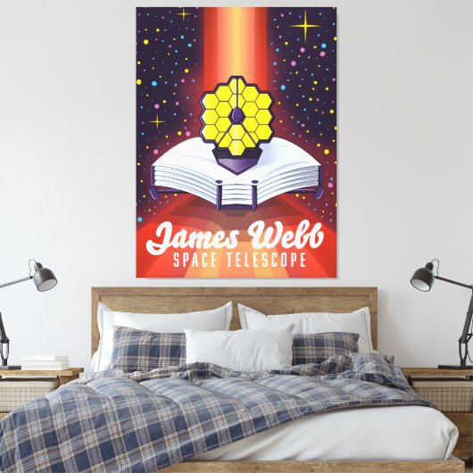 James Webb Space Telescope. Canvas Afdruk (Insitu (Slaapkamer))