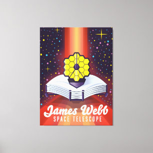 James Webb Space Telescope. Canvas Afdruk