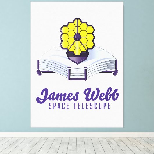 James Webb Space Telescope. Canvas afdrukken (Insitu (Houten vloer))