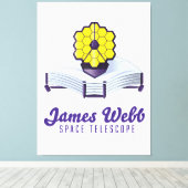 James Webb Space Telescope. Canvasprint Canvas Afdruk (Insitu (Houten vloer))