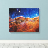 James Webb Space Telescope Carina Nebula Canvas Afdruk (Insitu (Houten vloer))