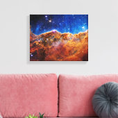 James Webb Space Telescope Carina-nevel Canvas Afdruk (Insitu (Woonkamer))