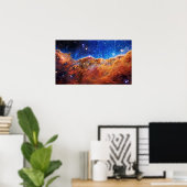 James Webb Space Telescope Carina-nevelposter Poster (Thuiskantoor)