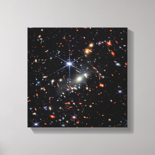 James Webb Space Telescope Eerste Diepe Veld Canvas Afdruk