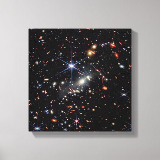 James Webb Space Telescope Eerste Diepe Veld Canvas Afdruk (Voorkant)