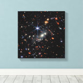 James Webb Space Telescope First Deep Field Canvas Afdruk (Insitu (Houten vloer))