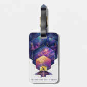 James Webb Space Telescope Illustratie Kunst Bagagelabel (Achterkant verticaal)