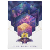 James Webb Space Telescope Illustratie Kunst Klembord (Achterkant)