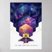 James Webb Space Telescope Illustratie Kunst Poster (Voorkant)