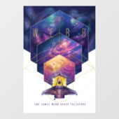 James Webb Space Telescope Illustratie Kunst Raamsticker (Vel)