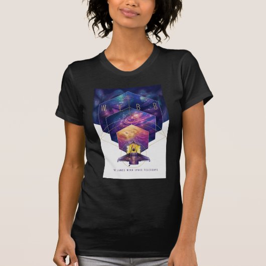 James Webb Space Telescope Illustratie Kunst T-shirt (Voorkant)
