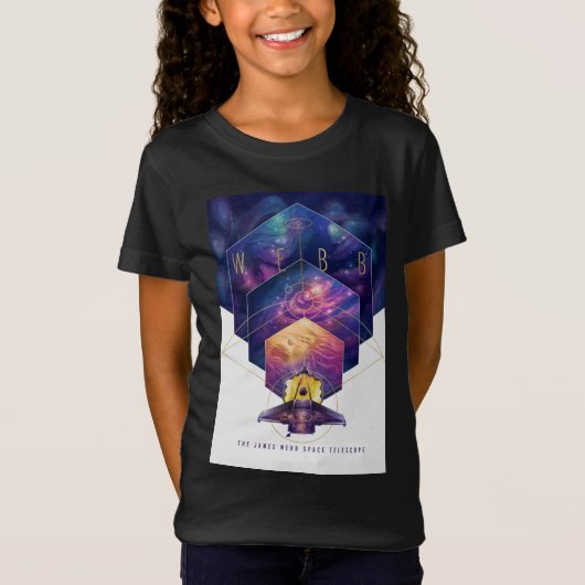 James Webb Space Telescope Illustratie Kunst T-shirt (Voorkant)