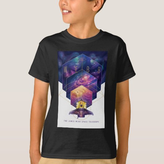 James Webb Space Telescope Illustratie Kunst T-shirt (Voorkant)