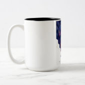 James Webb Space Telescope Illustratie Kunst Tweekleurige Koffiemok (Links)