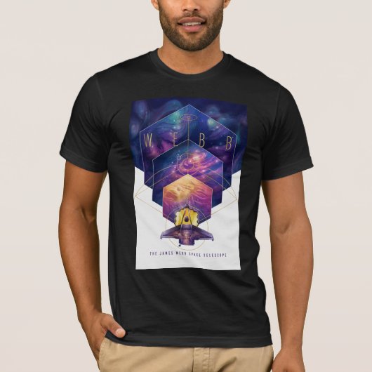 James Webb Space Telescope Illustratie Kunstwerk T-shirt (Voorkant)