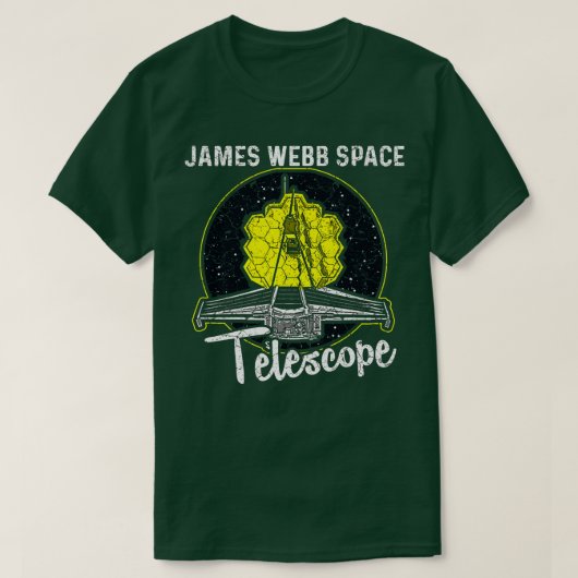 James Webb Space Telescope JWST 9 T-shirt (Design voorkant)
