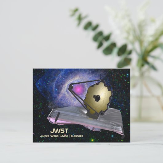 James Webb Space Telescope JWST Briefkaart (Staand voorkant)