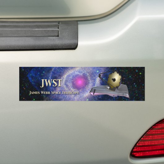James Webb Space Telescope JWST Bumpersticker (Op auto)
