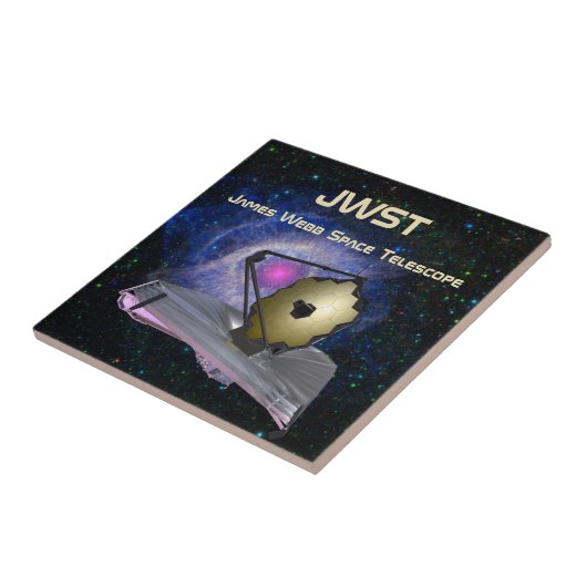 James Webb Space Telescope JWST Ceramic Tile Tegeltje (Zijkant)