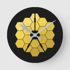 James Webb Space Telescope (JWST) Golden Mirror Th Ronde Klok