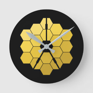 James Webb Space Telescope (JWST) Golden Mirror Th Ronde Klok