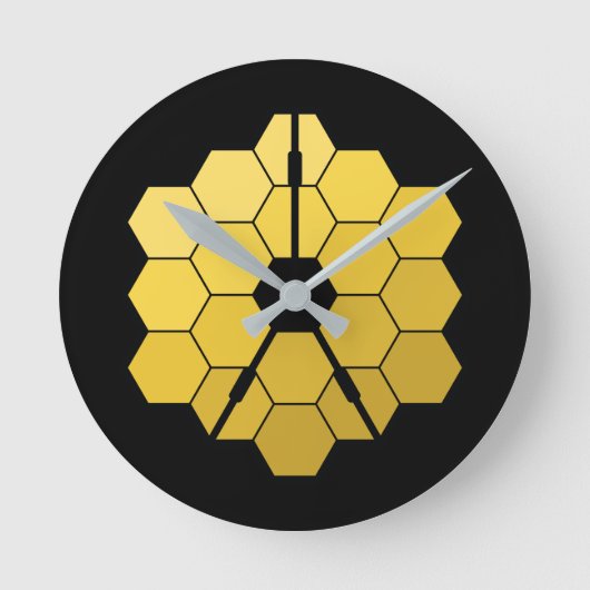 James Webb Space Telescope (JWST) Golden Mirror Th Ronde Klok (Voorkant)