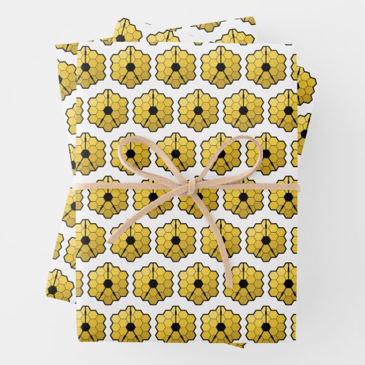 James Webb Space Telescope JWST Mirror Patroon Inpakpapier Vel (In situ)