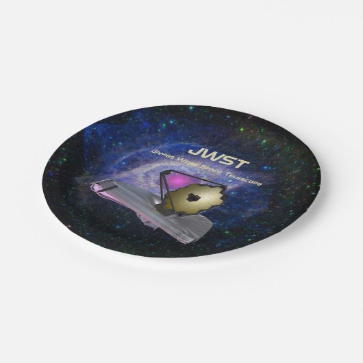 James Webb Space Telescope JWST Papieren Bordje (Gekanteld)