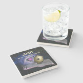 James Webb Space Telescope JWST Stenen Onderzetter (Zijkant)