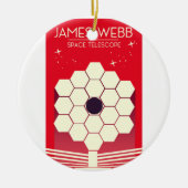 james webb space telescope , keramisch ornament (Voorkant)