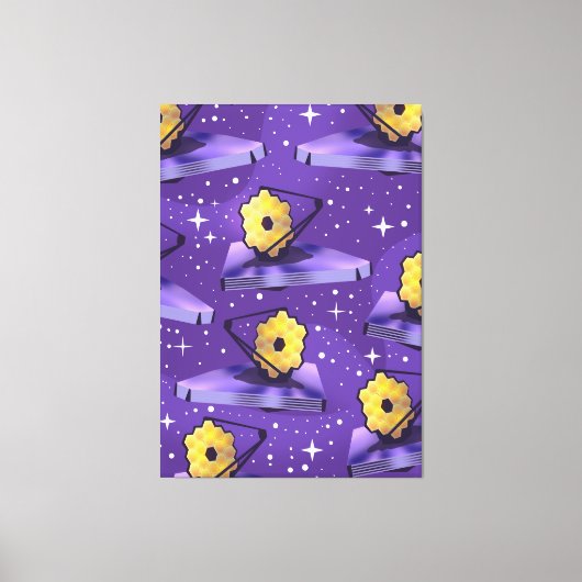 James Webb Space Telescope patroon Canvas Afdruk (Voorkant)