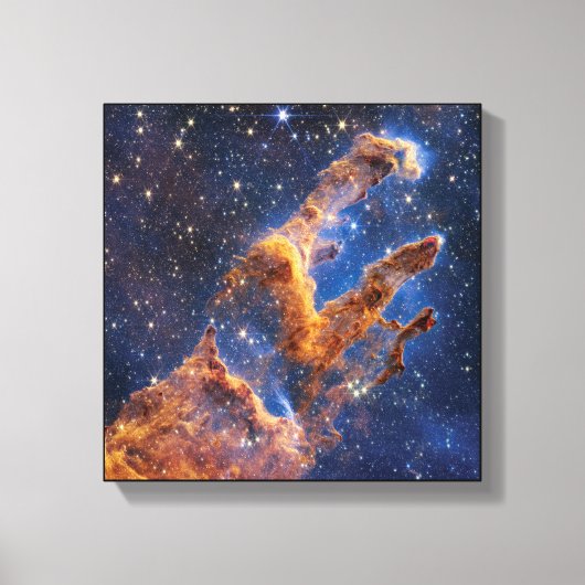 James Webb Space Telescope Pilaren der Schepping Canvas Afdruk (Voorkant)