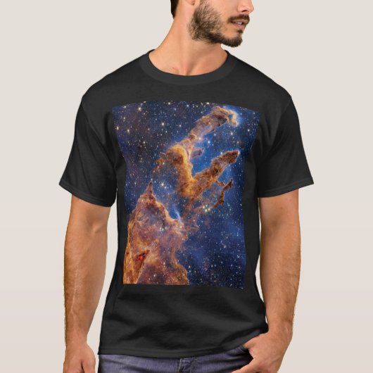 James Webb Space Telescope Pilaren der Schepping T-shirt (Voorkant)
