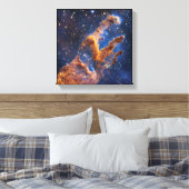 James Webb Space Telescope Pillars of Creation Canvas Afdruk (Insitu (Slaapkamer))