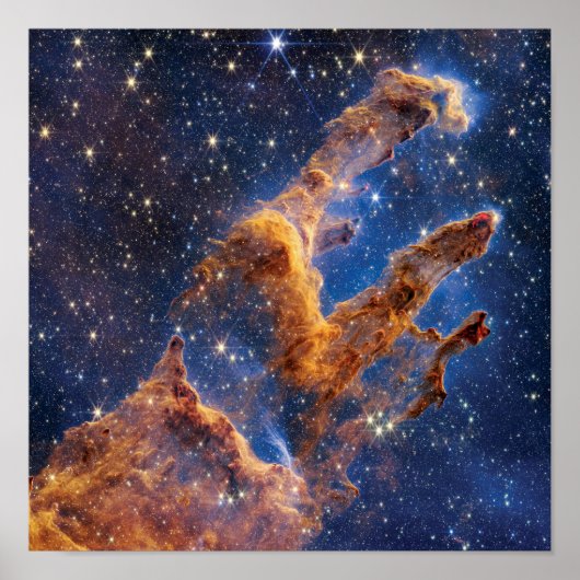 James Webb Space Telescope Pillars of Creation Poster (Voorkant)