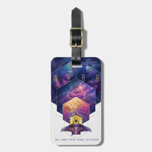 James Webb Space Telescope Poster. Bagagelabel (Voorkant verticaal)