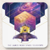 James Webb Space Telescope Poster. Bier Onderzetter (Voorkant)