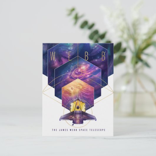 James Webb Space Telescope Poster. Briefkaart (Staand voorkant)