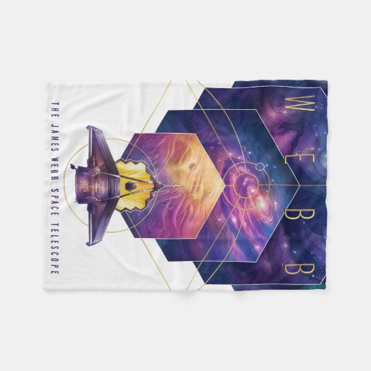 James Webb Space Telescope Poster. Fleece Deken (Voorkant (Horizontaal))