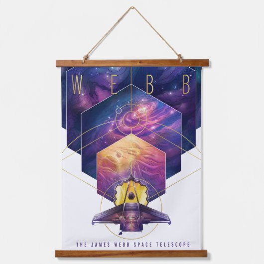 James Webb Space Telescope Poster. Hangend Wandkleed (Voorkant)
