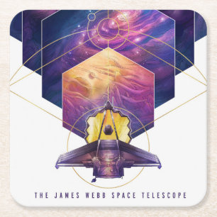 James Webb Space Telescope Poster. Kartonnen Onderzetters