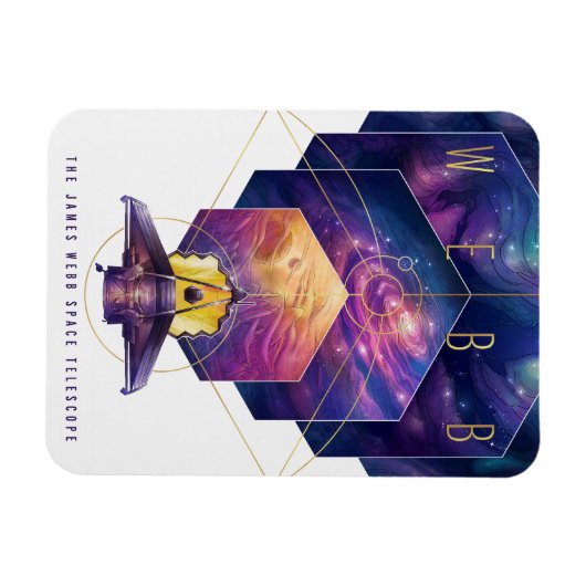 James Webb Space Telescope Poster. Magneet (Horizontaal)