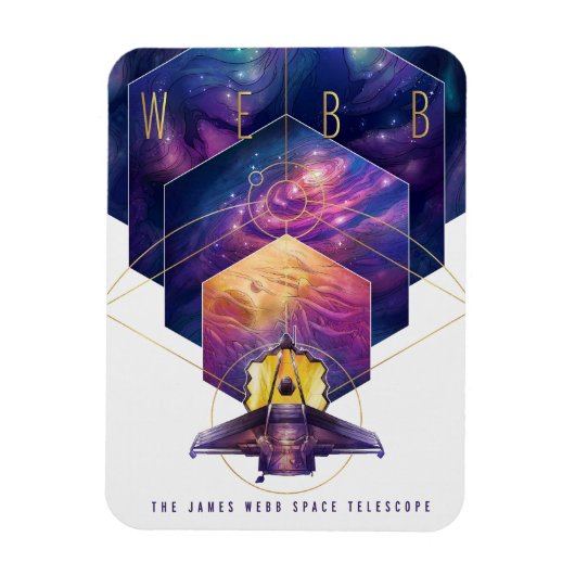 James Webb Space Telescope Poster. Magneet (Verticaal)