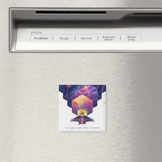 James Webb Space Telescope Poster. Magneet (Insitu (Vaatwasser))