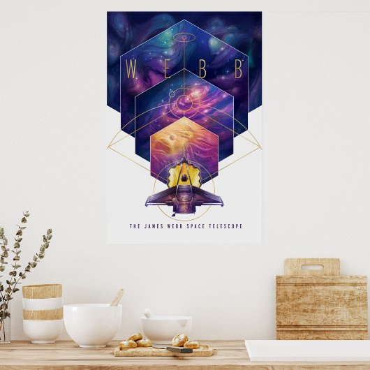 James Webb Space Telescope Poster. Poster (Keuken)