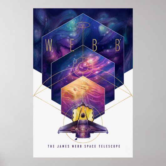 James Webb Space Telescope Poster. Poster (Voorkant)