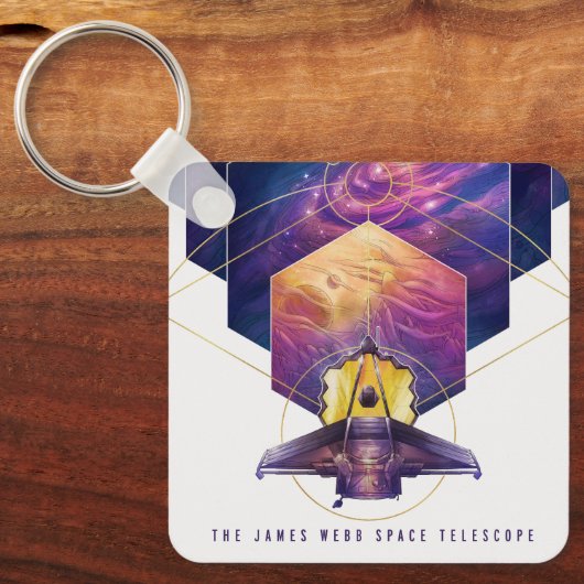 James Webb Space Telescope Poster. Sleutelhanger (Voorkant)